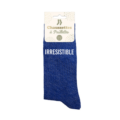 Chaussettes à paillettes humoristiques: Irresistible