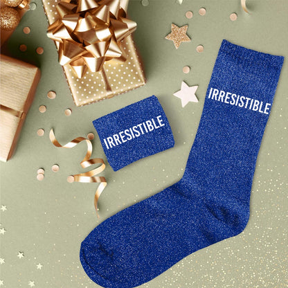 Chaussettes à paillettes humoristiques: Irresistible