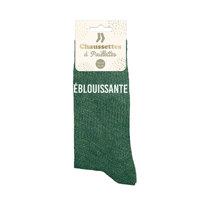 Chaussettes à paillettes humoristiques: Eblouissante