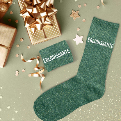 Chaussettes à paillettes humoristiques: Eblouissante