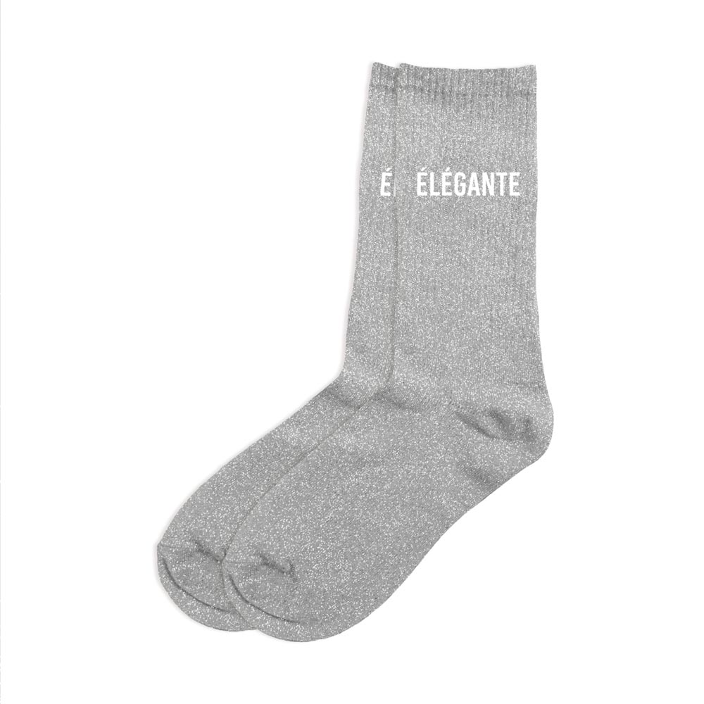 Chaussettes à paillettes humoristiques: Elégante