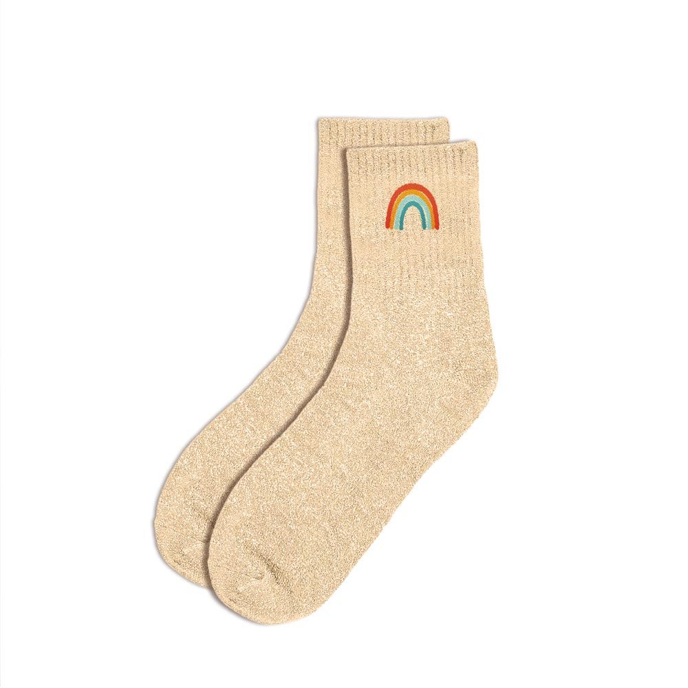 Chaussettes à paillettes humoristiques: Arc en ciel