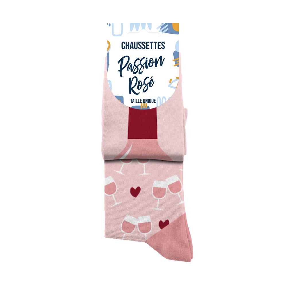 Chaussettes humoristiques: Passion rosé