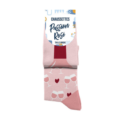 Chaussettes humoristiques: Passion rosé