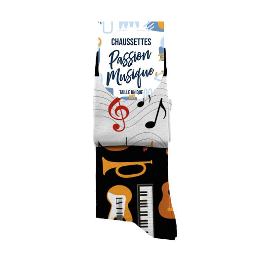 Chaussettes humoristiques: Passion musique