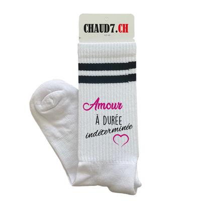 Chaussettes personnalisées: Amour à durée indéterminée