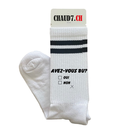 Chaussettes personnalisées: Avez-vous bu?