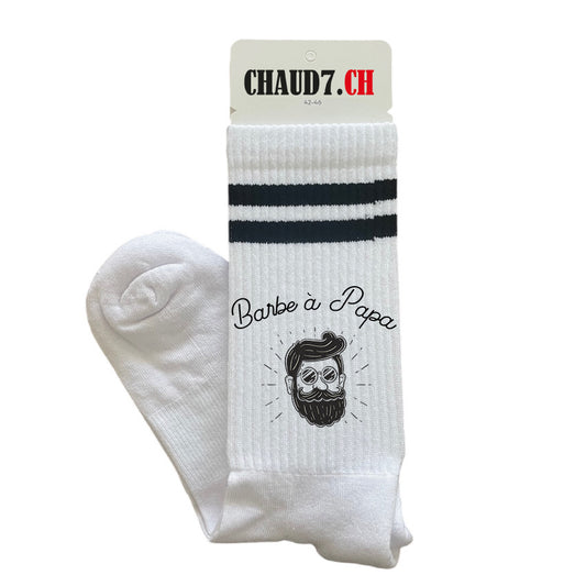 Chaussettes personnalisées: Barbe à papa