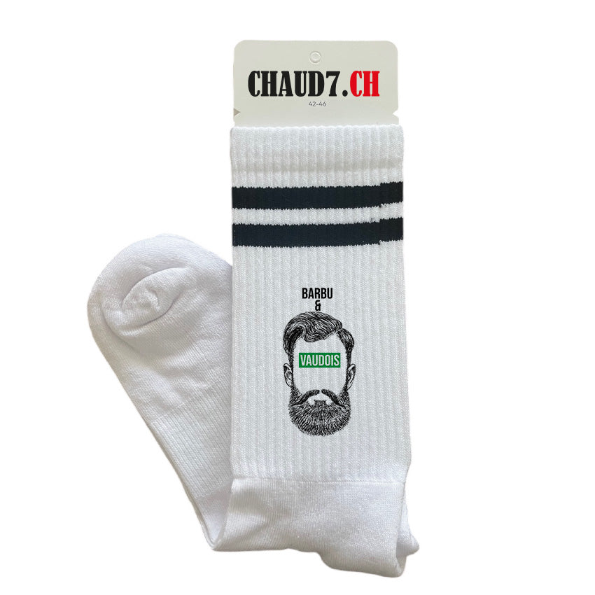 Chaussettes personnalisées: Barbu et vaudois