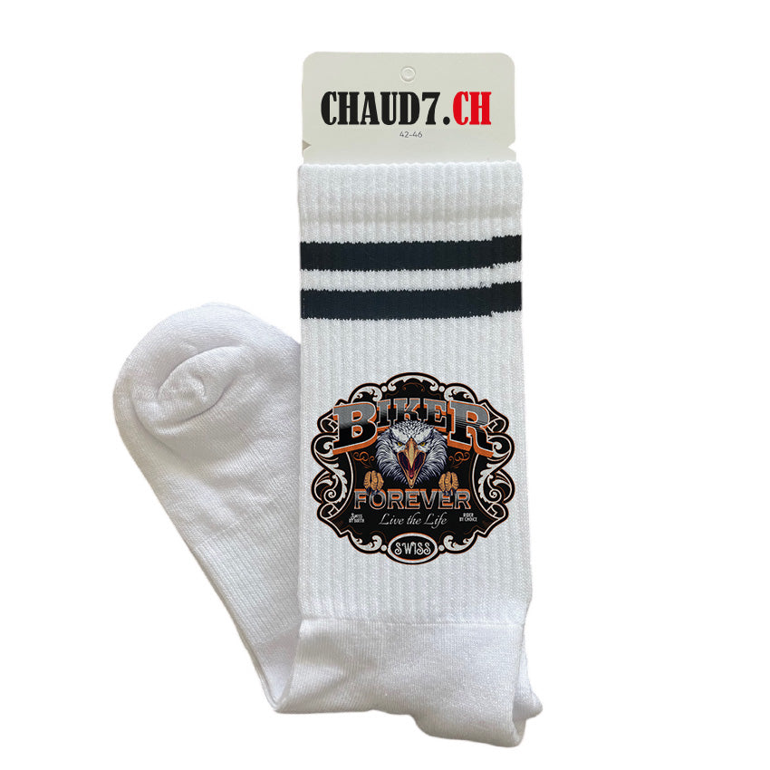 Chaussettes personnalisées: Biker forever