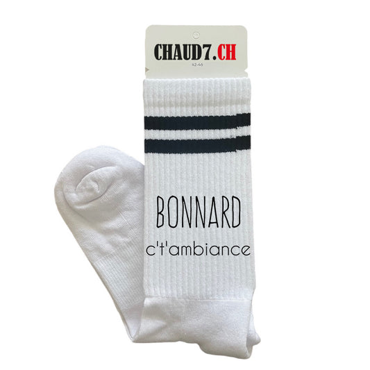 Chaussettes personnalisées: Bonnard c't'ambiance