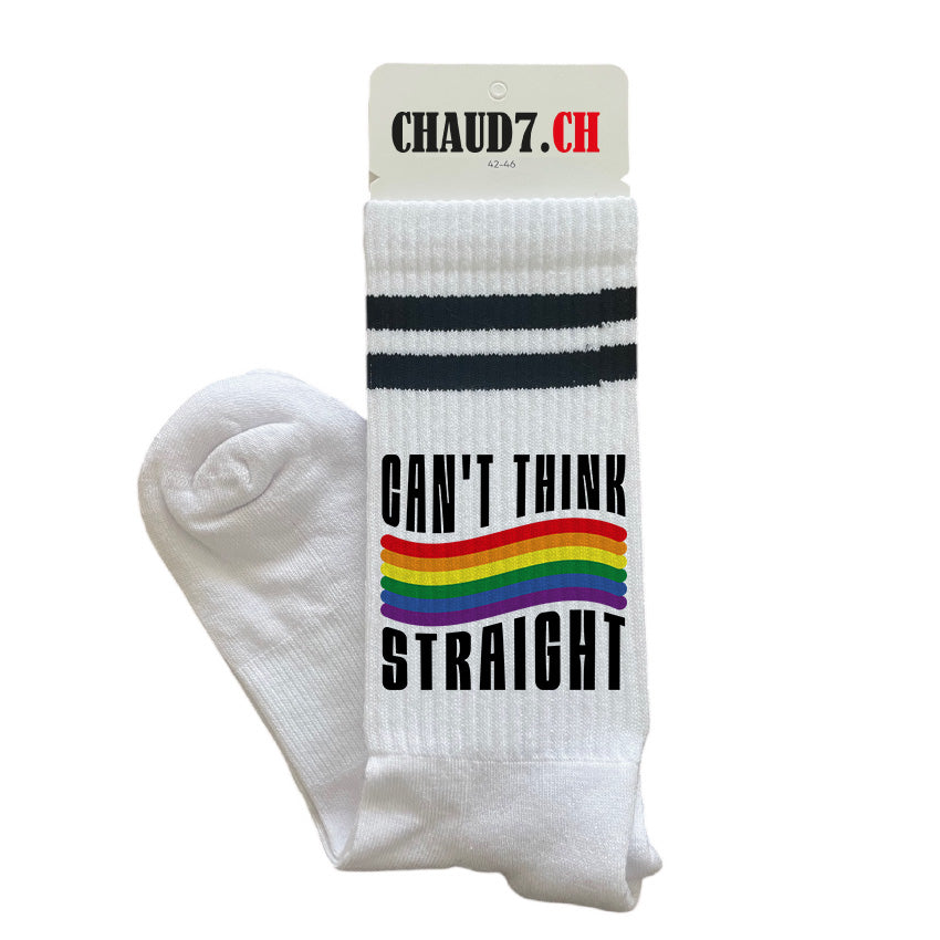 Chaussettes personnalisées: Can't think straight