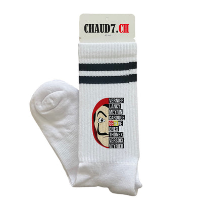 Chaussettes personnalisées: Casa de Papel Genève